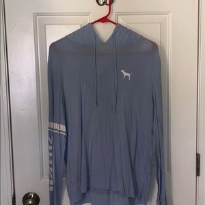 Blue lightweight hoodie